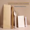 Individually Wrapped Biodegradable Wheat Straw Cutlery Set