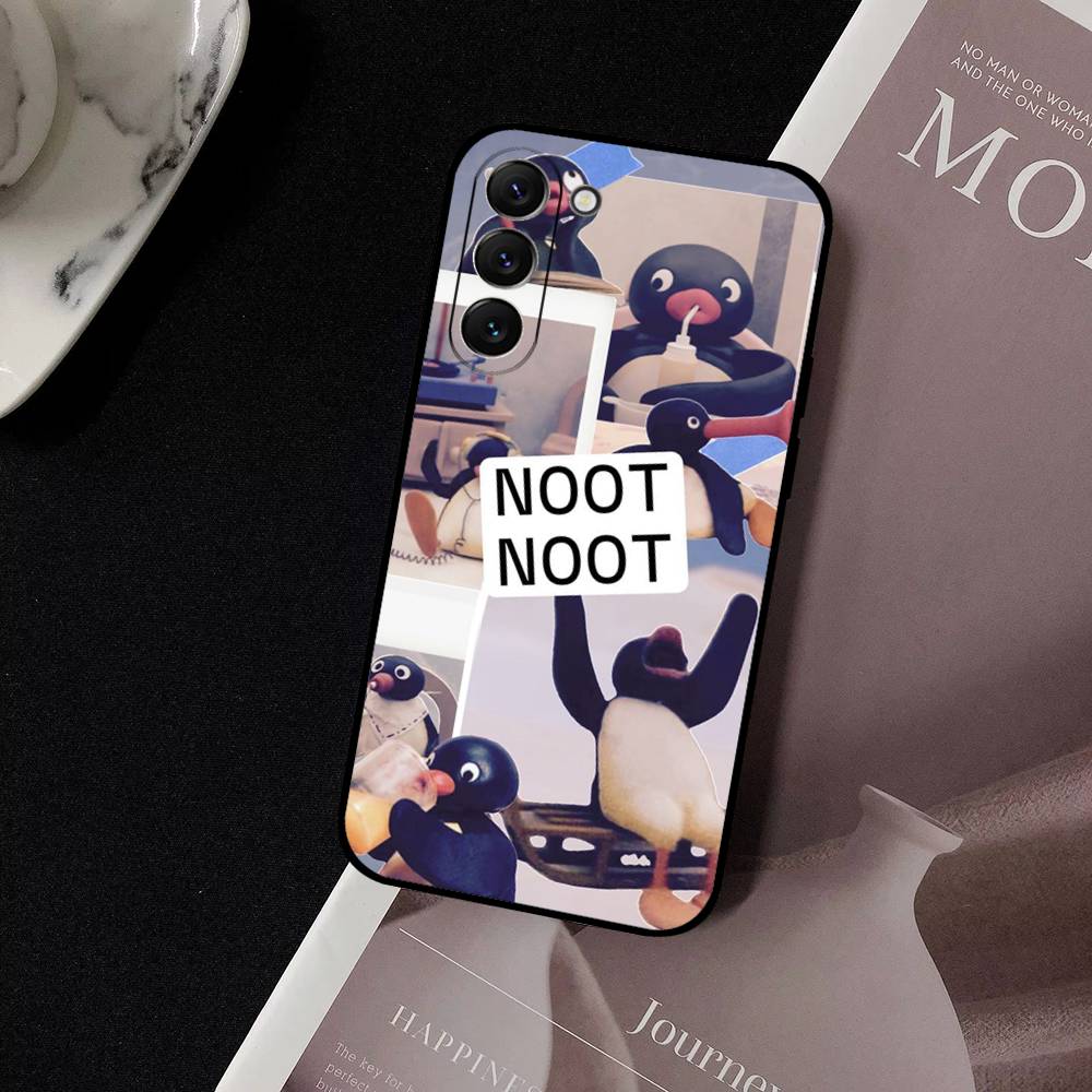 Cute P-Pingu Penguin Phone Case For Samsung Galaxy S21 S22 S23 S24ULTRA S25ULTRA FE Ultra Plus5G A52S S26 Soft Cover
