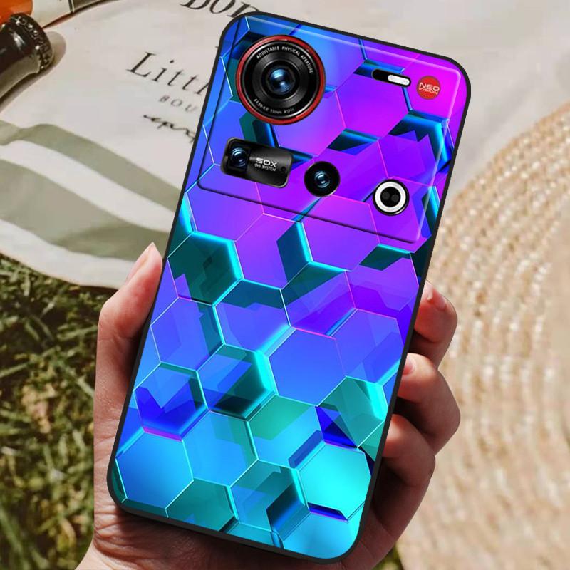Pro pouzdro ZTE Nubia Z70 Ultra 5G 6,85'' Černé silikonové TPU měkký kryt telefonu pro Nubia Z70 Ultra Ochranné zadní kryty Z 70 Ultra