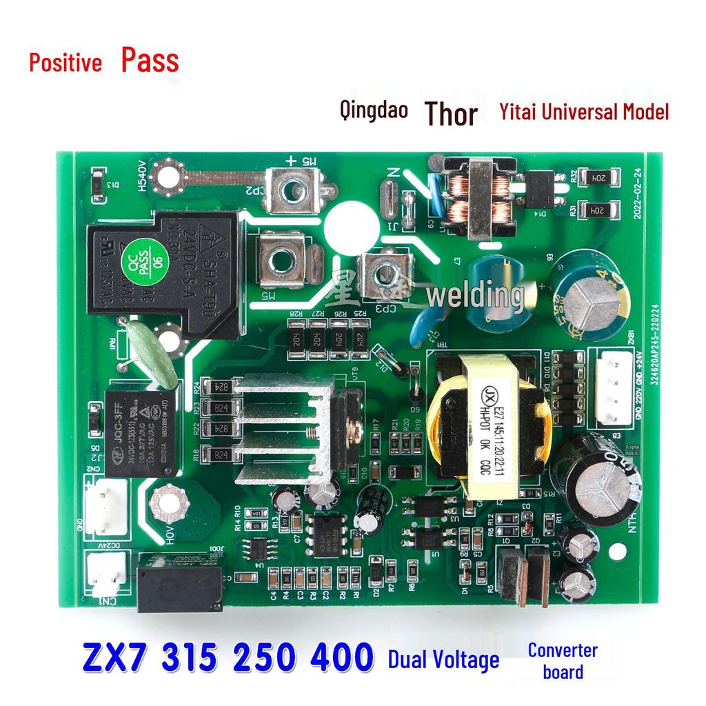 Dual Voltage ZX7 315/250/400 Power Conversion Board with Terminals