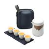 Outdoor Set Travel with Four Cups Camping Teapot Portable Quick Tea Cup
