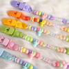 Baby Pacifier Leash Newborns Beads Soother Nippler Chain Newborn Baby Dummy Anti-lost Pacifiers Clips for Teether Nipples Care