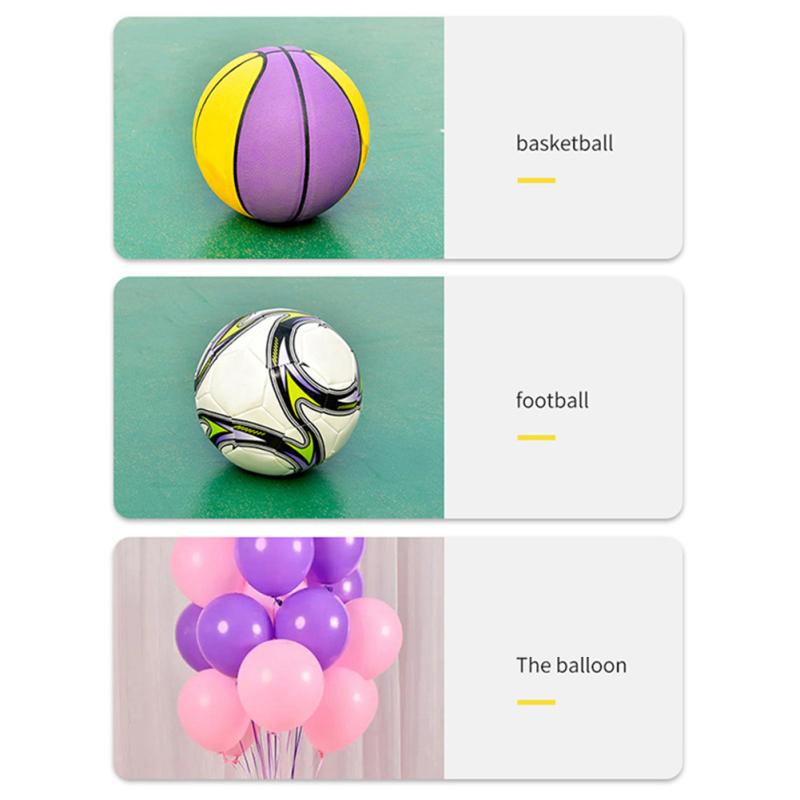 Manuelle Ballpumpe mit Luftnadel Luftdüse Tragbare Aufblaspumpe für Fußball Basketball Luftballons