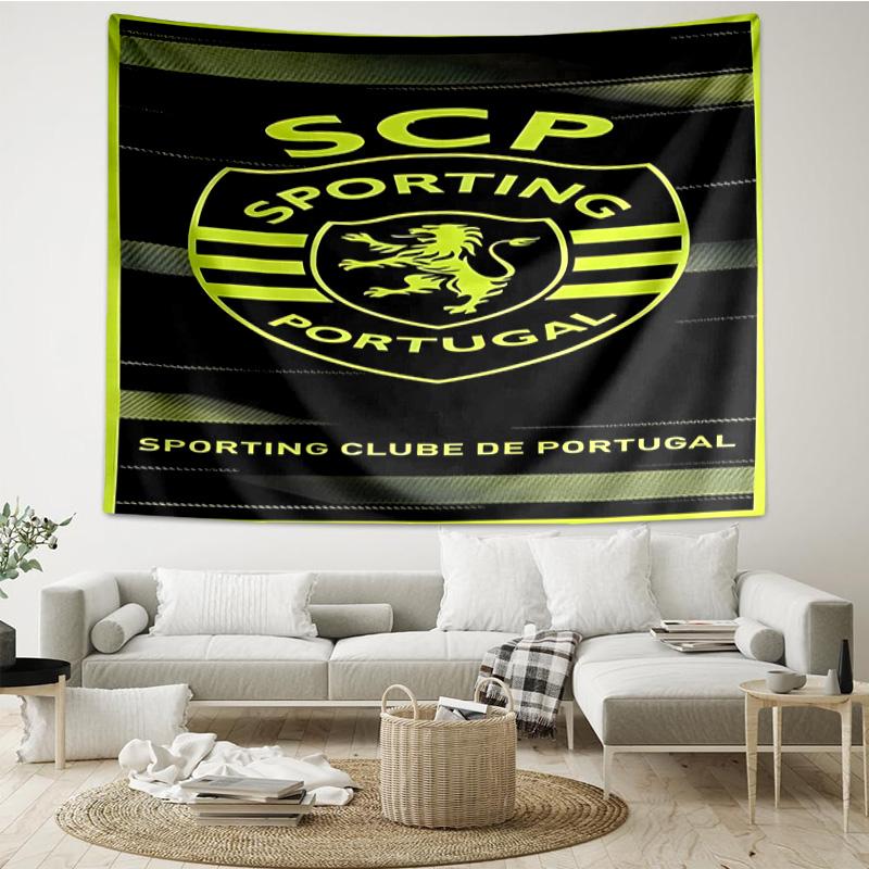 Sporting Portugal Crest Tapestry Hanging for Bedroom,Livingroom, Playroom,Decor Art Room Wall Tapestry Holiday and Birthday Gifts