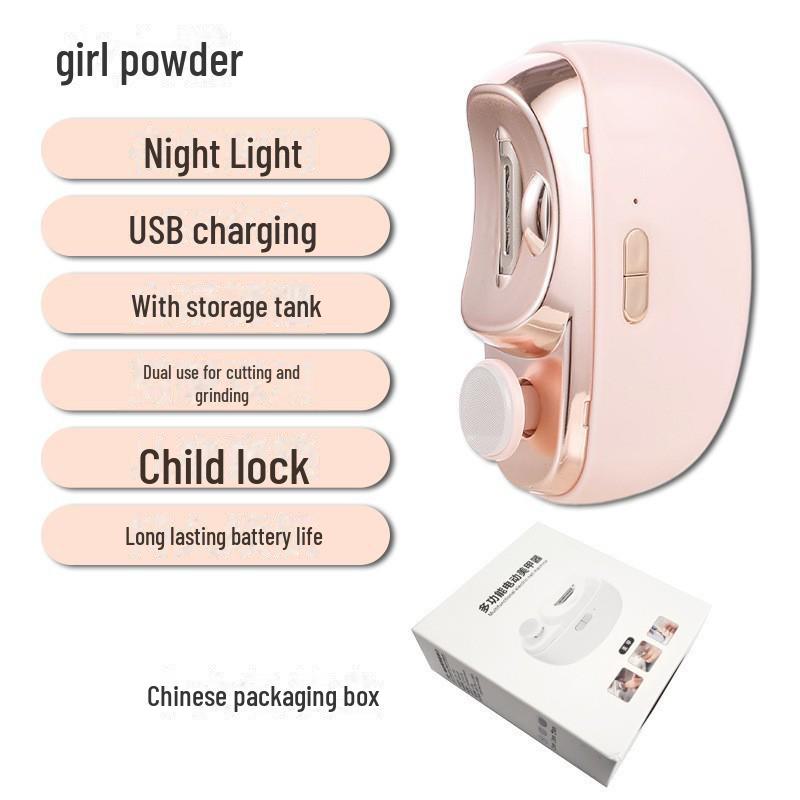 Automatic 2-in-1 Electric Nail Polisher & Clipper for Kids - Anti-Splash Design