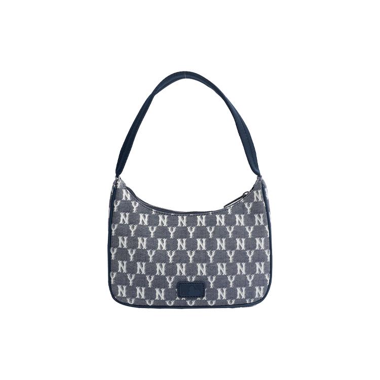 New MLB Monogram Collection Polyester Shoulder Bag, Pochette, Handbag Regular Unisex Marine Blue 32BG33111-50N
