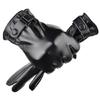 Leather Warm Gloves Full Finger Gloves Touchscreen Driving Fleece Lined Glove