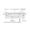 Modern Minimalist LED Wall Clock with Multifunctional Features Large Display Ambient Lighting and Temperature Monitoring