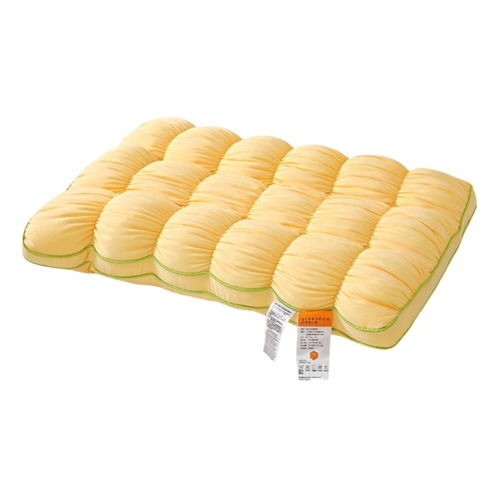 Skin-friendly Quilted Sleep Pillow Slow Rebound Neck Support Pillow Cloud Bread Pillow Adult