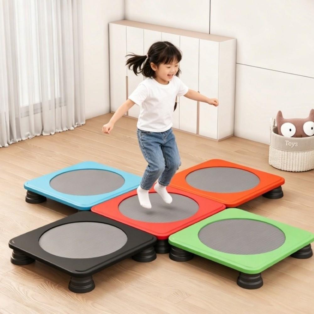 Practical Kids Fitness Trampoline Safe Structure Bounce Mat Indoor Trampoline Kindergarten