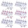 Non-Magnetic Nail Display Stand Transparent False Nail Tips Holder  Manicurist Tools