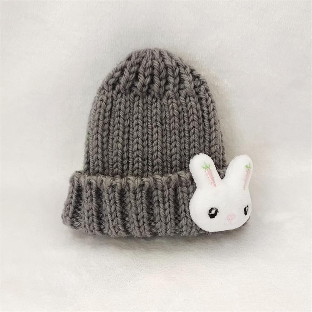 Doll Woolen Hat for Dollhouse Miniature for 15cm Labubu Color Match Hat Kawaii Cute Doll Accessories Kids Girls Toys