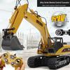 Rechargeable 12-Channel Alloy Remote Control Excavator Toy for Kids