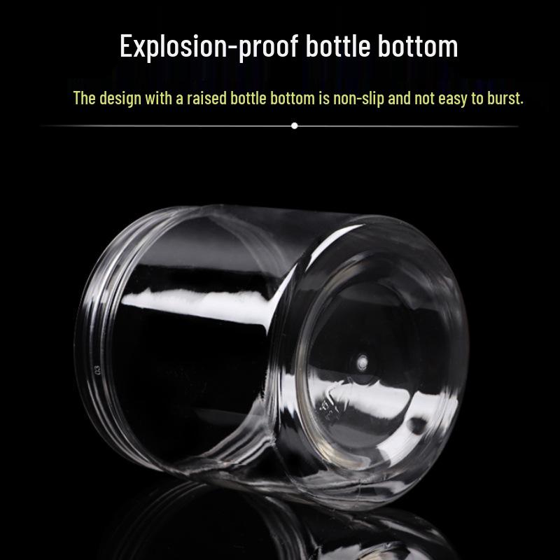 Transparent Sealed Plastic Bottles for Grains and Candy Storage - 5 Pack