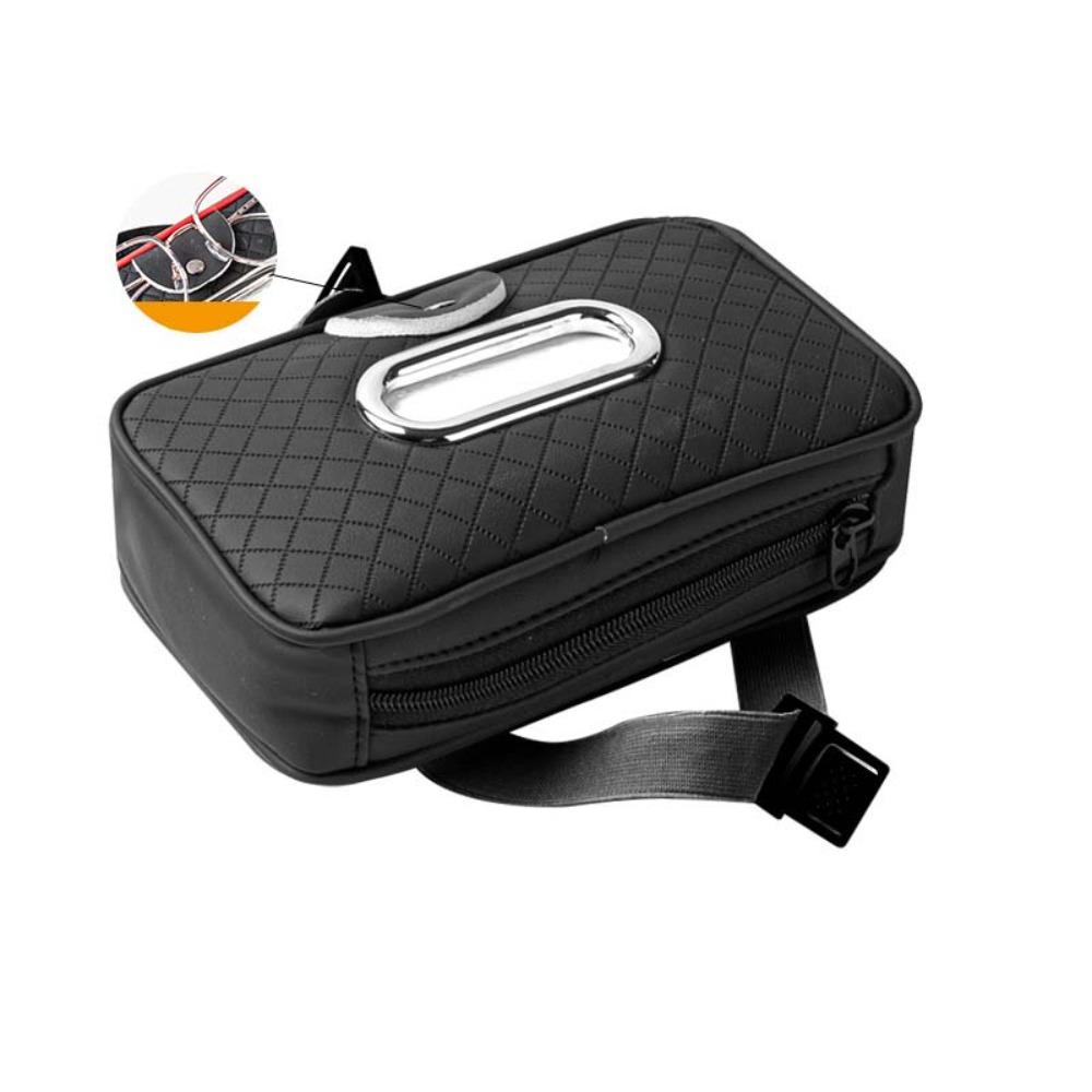

Thickened Car Sun Visor Tissue Holder Multi-Functional Backseat Tissue Case Road Trip чорний