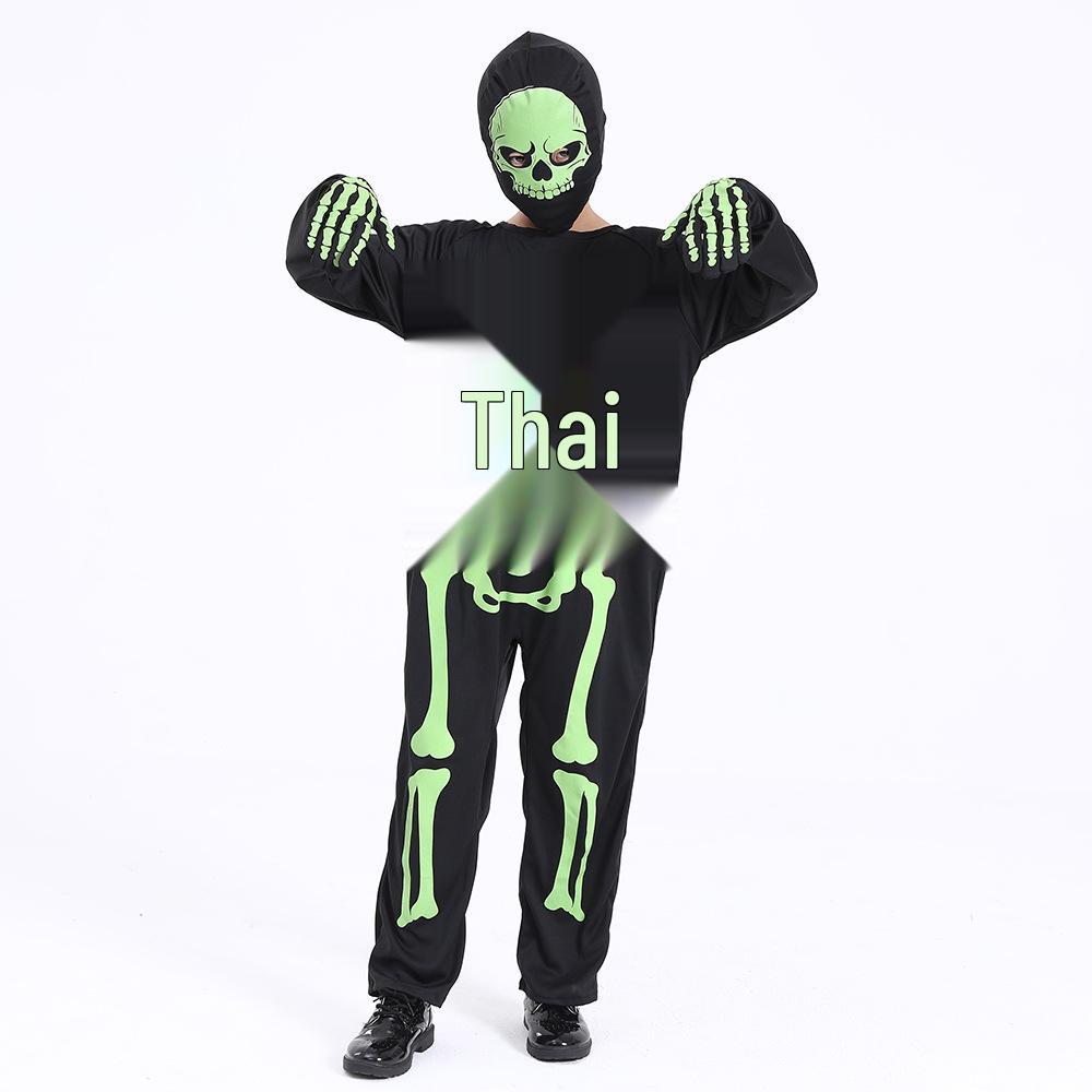 Glow-in-the-Dark Skeleton Suit for Kids - Classic Halloween Costume