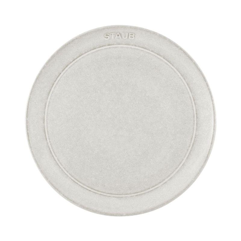 Staub DINING LINE Ceramic Plate Flat 20cm (White Truffle)