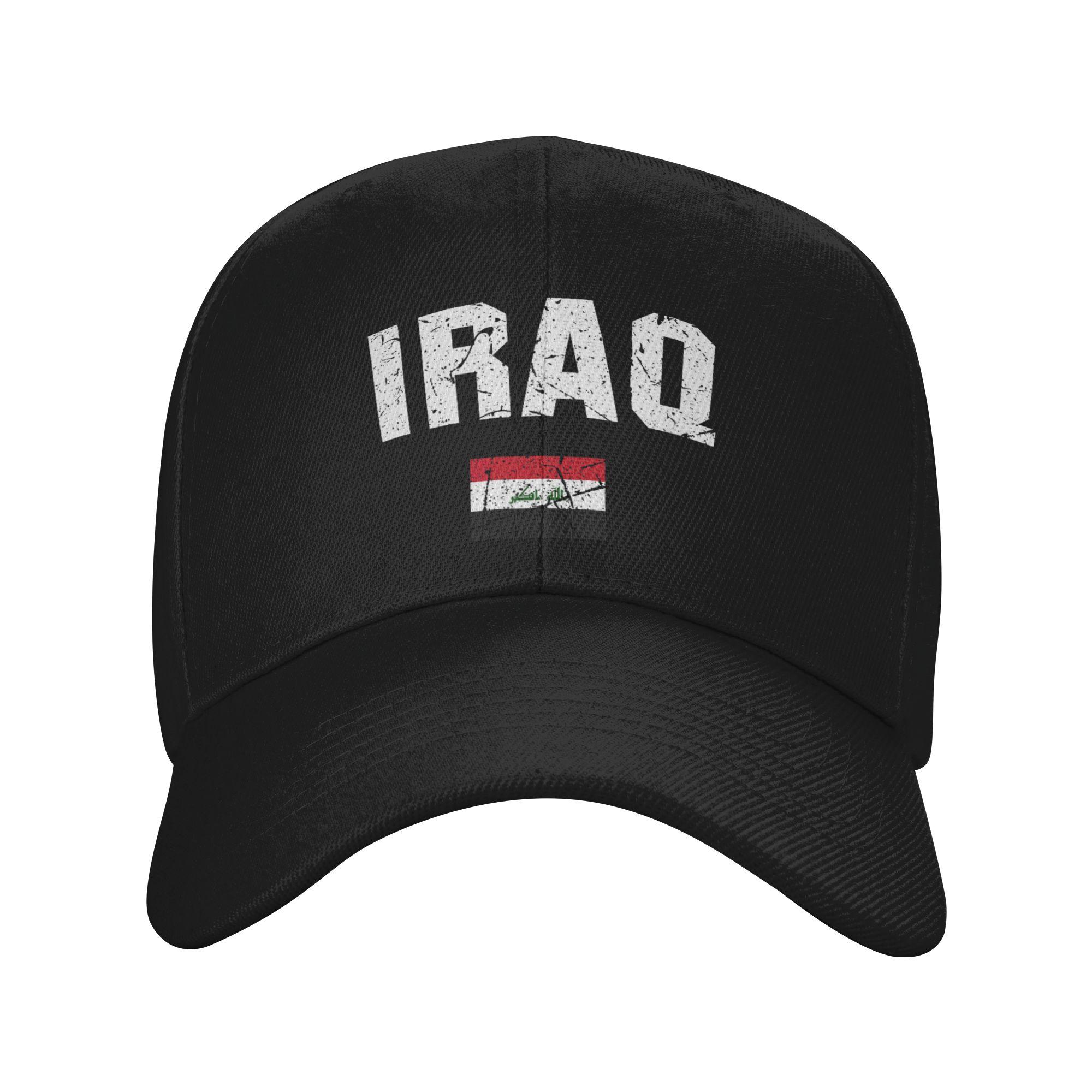 Unisex Iraq Flag Outfits Baseball Cap Dad Hat Classic Golf Wear Adjustable One Size