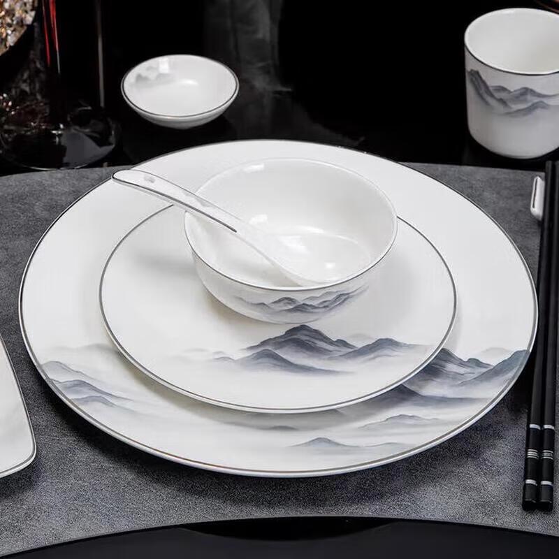 New Chinese Style Ceramic Tableware Set