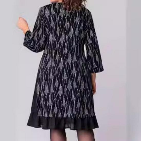 2023 Women's Plus Size Three-Quarter Sleeve Dress