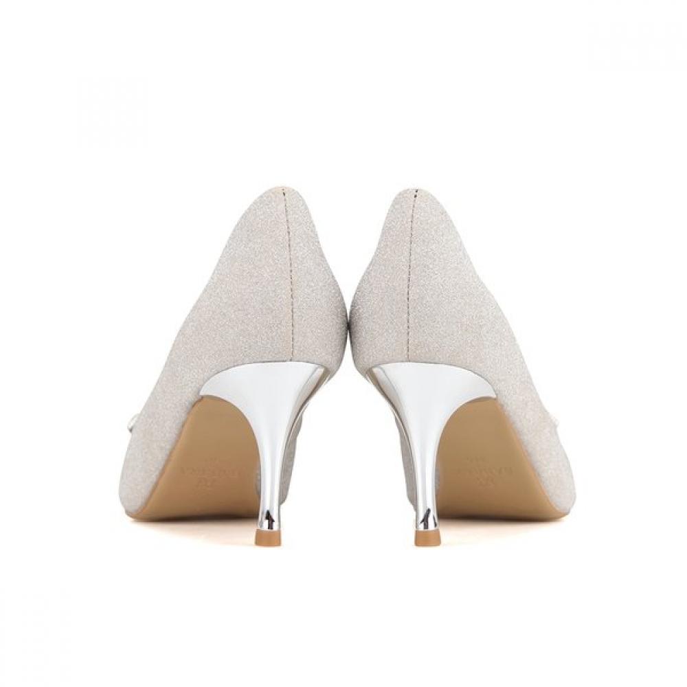 BARBARA Tkanina Błyszczące Kwadratowe Szpilki Biżuteryjne 7cm Bbh761gd