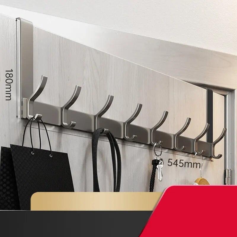 

Door Behind Hooks Storage Wall Mounted Hanging Bag Clothes Hanger Hook Punch-Free Hanger Bedroom Organizer Kitchen Accessory