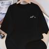 Minimalist Mountain Graphic T-Shirt,Soft Breathable & Fade-Resistant, Classic Fit for Daily Casual Wear