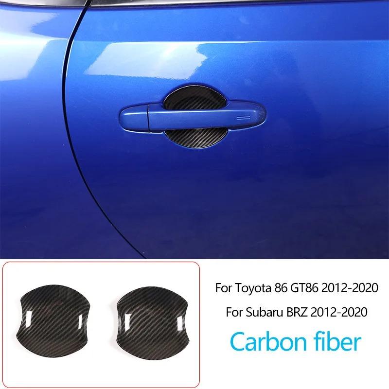 För Toyota 86/Subaru BRZ 2012-2020 ABS Kolfiber Interiörsats Instrumentbräda Mittkonsol Växelspakspanel Skydd Dekaler