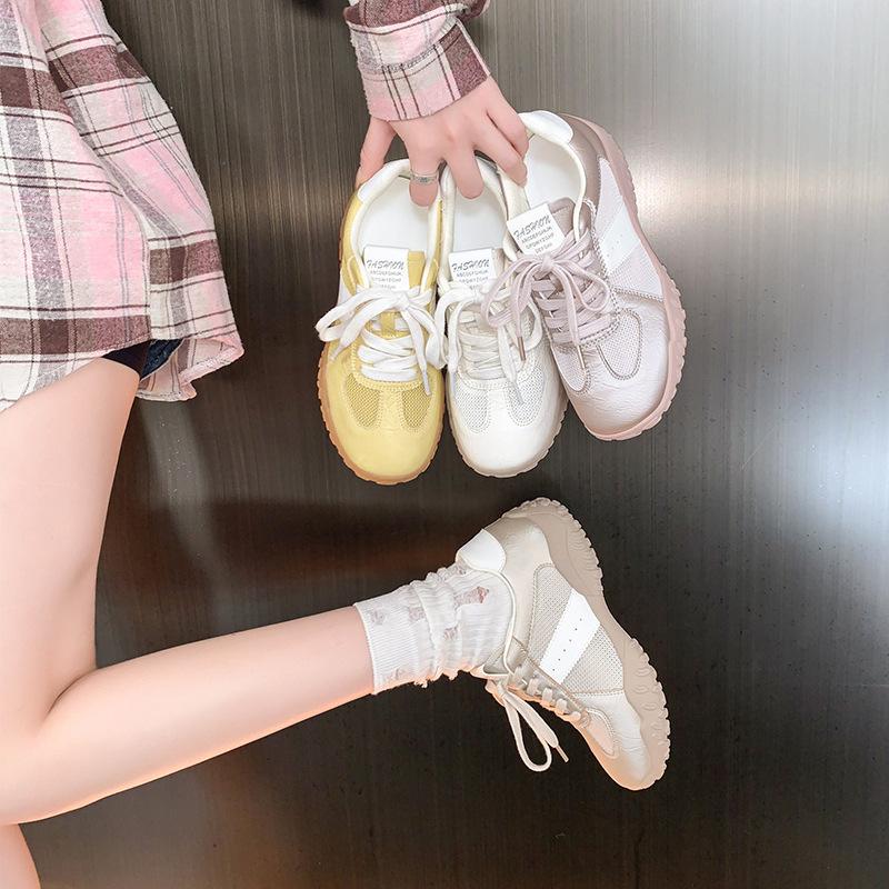 Ballet Style Moral Training Shoes Women's Spring and Summer 2025 New Breathable Casual Sports Women's Shoes Lightweight Soft-soled Forrest Gump Shoes