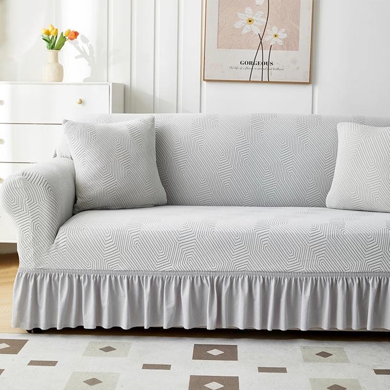 Skirt Sofa Cover New Anti Cat Claw All Inclusive Universal Cover All Seasons Dustproof Elastic Protective Cover