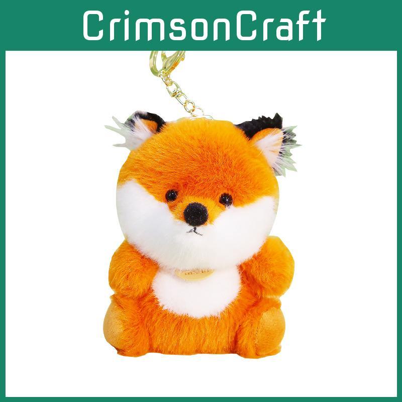 Cute Animal Fox Doll With Polyester Filling For Kids Backpack Accessory