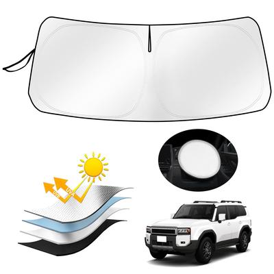 AUTO SPEC Toyota Land Cruiser 250 Front Sunshade for LAND CRUISER 250 2024 PRADO Front Shade with UV Sun and Heat Easy To Install and Foldable