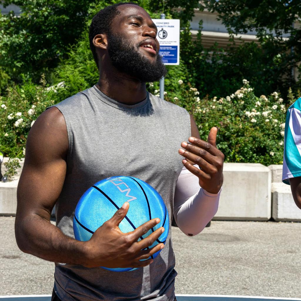 EVZOM Basketball Real Jelly Reflective Luminous Teenager Gift High School Boys Strong Impact TPU Reflective Luminous Material Durable Indoor Outdoor