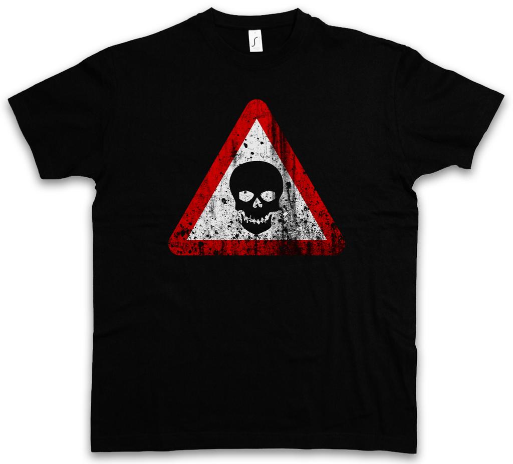 SKULL SIGN T-Shirt Mens Womens Tees Top Gothic Horror Schädel Medieval LARP Logo Insignia