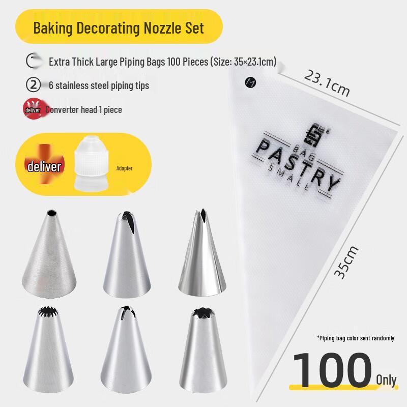 Verdickter Einweg-Spritzbeutel & Tüllen-Set