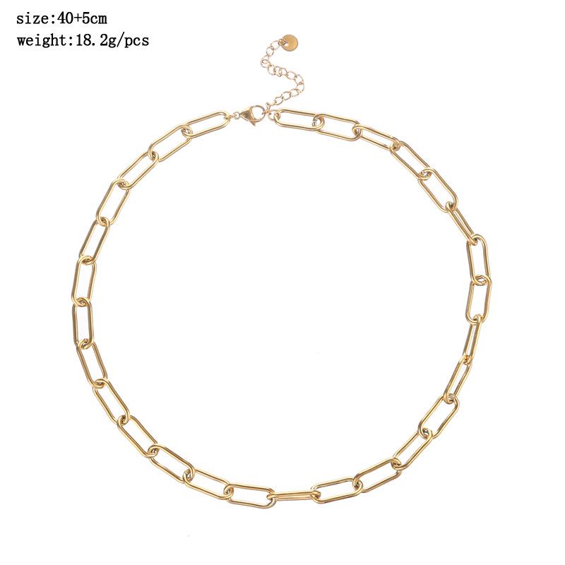 Durable Stainless Steel Necklace - Multiple Models, Waterproof, Non-Fading