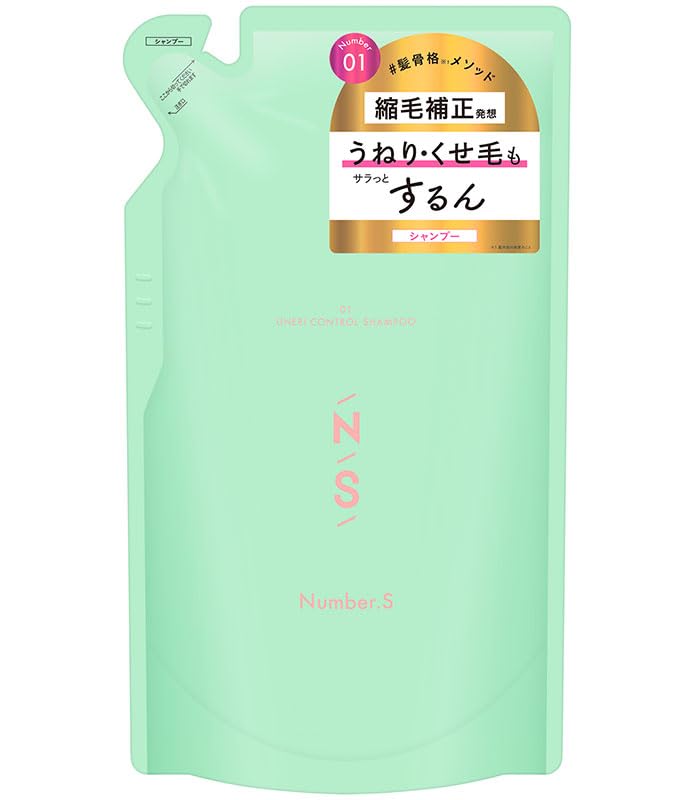 

Number S Wave Control Shampoo Refill Peach Apple [CurlyWavy] 400mL Curly Hair Waves Hair Structure Hair Care Made in Japan