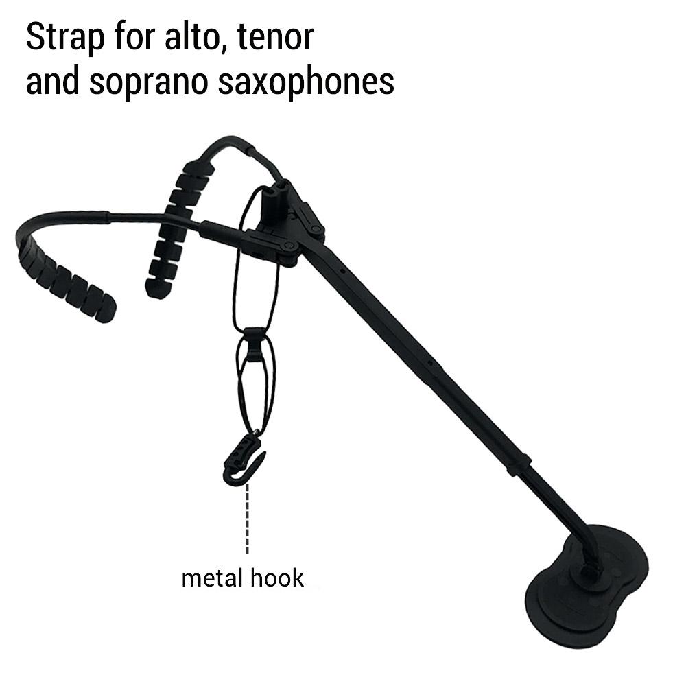 Comfortable Saxophone Shoulder Strap Sax Harness Strap Adjustable for Alto/Tenor/Soprano Saxophones