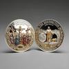 1Pz La Crocifissione La Resurrezione Moneta Commemorativa Collezionabile Religioso Getone Souvenir Regali per le Feste
