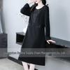 2025 Spring Retro Embroidered Long Sleeve Plus Size Slimming Dress for Middle-Aged Women