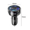 4 Port Car Charger Adapter Quick Charge Blue Light Power Adapter 35W/66W Car Phone Charger Fast Charging QC 3.0 Cell Phone Parts