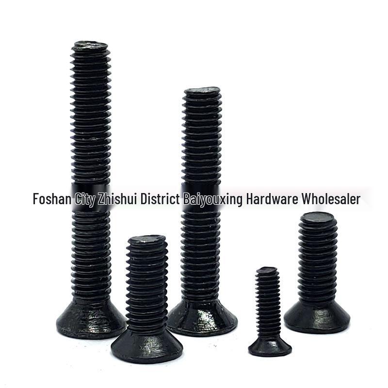 Blackened Carbon Steel Phillips Flat Head Machine Screws M1.2-M5