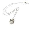 Les Trésors De Lily [L7413] - Collier Argent 'Sissi' blanc argenté (rhodié) - 15x13 mm