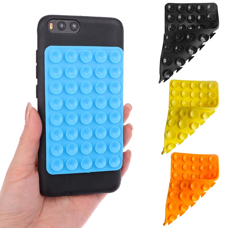 1Pc Backed Adhesive Sucker Pad For Fixed Pad 40 Double Side Silicone Suction Pad For Mobile Phone Fixture Suction Cup