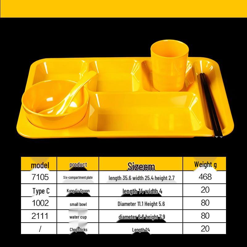 Melamine Divided Fast Food Tray