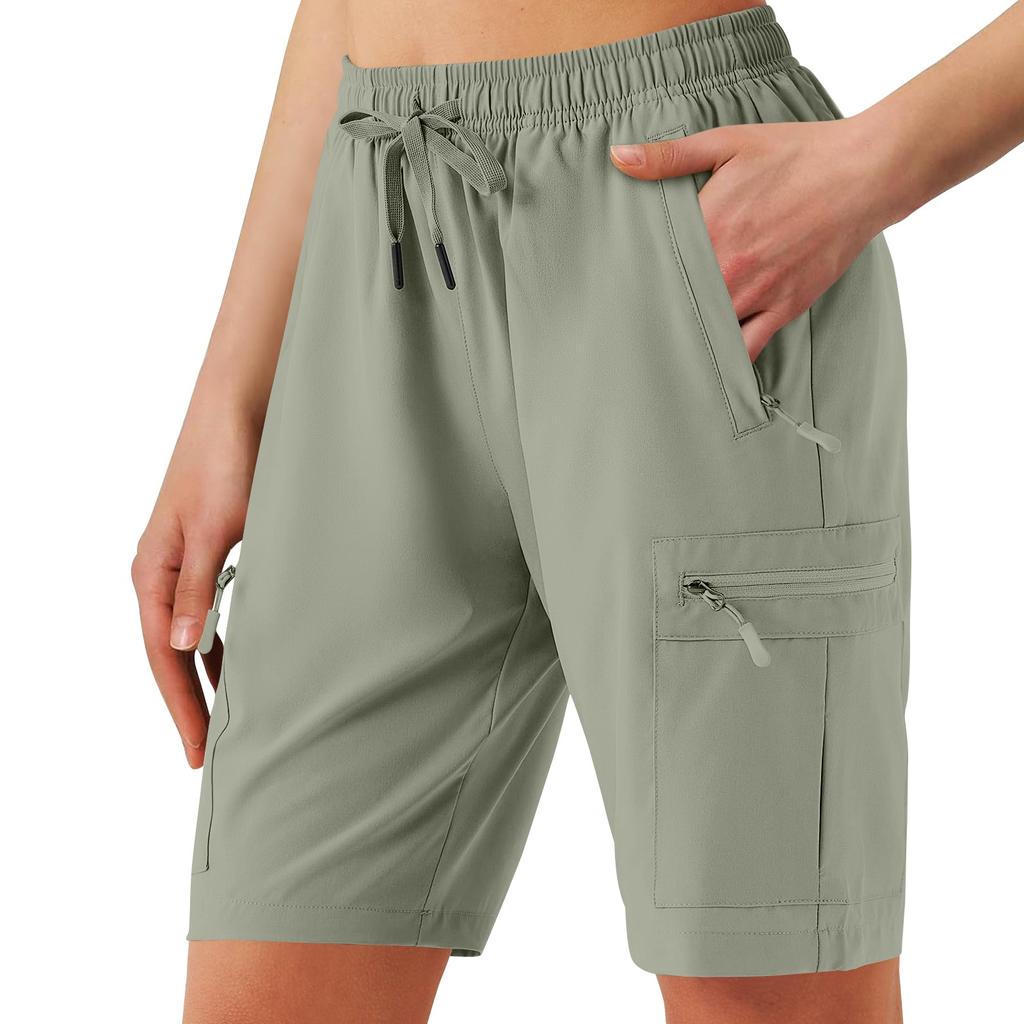 Shorts de randonnée décontractés pour femmes avec poches