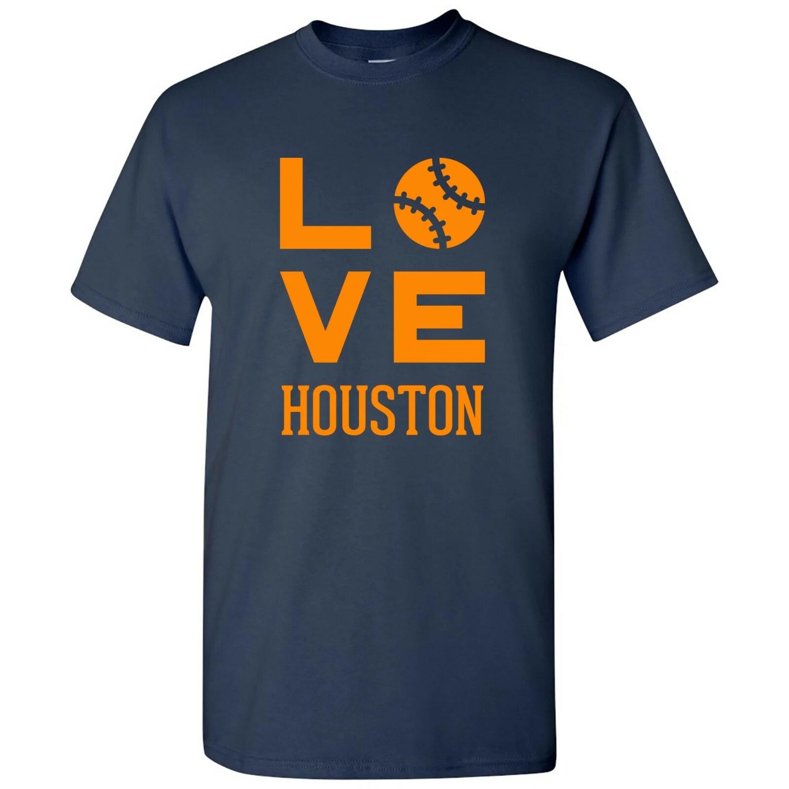Houston Love Baseball League Team Pride Hometown Majors T Shirt - Navy S