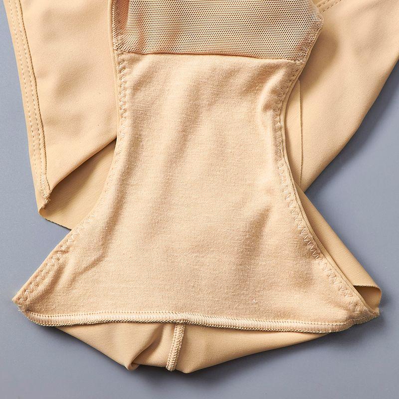 Gorset z wysokim stanem po porodzie majtki na brzuch lodowy jedwab bezszwowy cienki odcinek odchudzanie podnoszenie pośladków wiązanie urządzenie do modelowania sylwetki spodnie