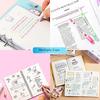 6Pcs/8Pcs Flower Line Shape Highlighter Pen Roller Tip Curve Liner Marker Kawaii Korean Stationery School Office Supplies Gifts