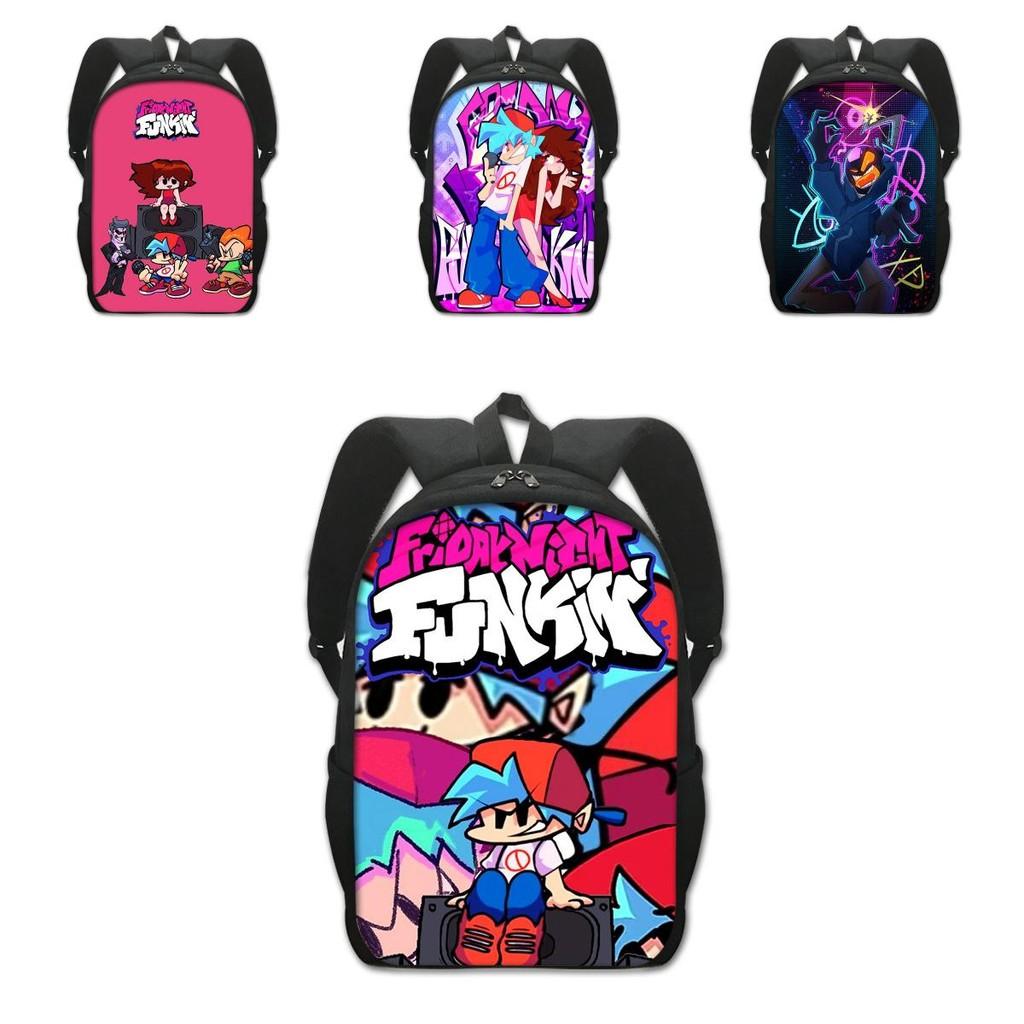 Stylish Friday Night Funkin Backpack For Cartoon Game Fans With Adjustable Straps